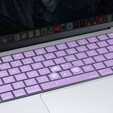 Darrahopens Electronics > Computer Accessories Keyboard Cover Skin For MacBook Air Pro 13 13.6 14 15.3 16 A2442 A2779 A2485 A2780 A2681 A2941 M1 M2 2021 to 2023 purple