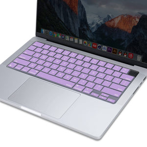 Darrahopens Electronics > Computer Accessories Keyboard Cover Skin For MacBook Air Pro 13 13.6 14 15.3 16 A2442 A2779 A2485 A2780 A2681 A2941 M1 M2 2021 to 2023 purple