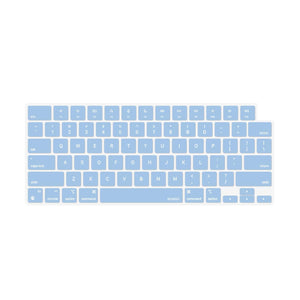 Darrahopens Electronics > Computer Accessories Keyboard Cover Skin For MacBook Air Pro 13 13.6 14 15.3 16 A2442 A2779 A2485 A2780 A2681 A2941 M1 M2 2021 to 2023 Sky Blue