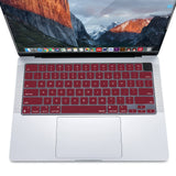 Darrahopens Electronics > Computer Accessories Keyboard Cover Skin For MacBook Air Pro 13 13.6 14 15.3 16 A2442 A2779 A2485 A2780 A2681 A2941 M1 M2 2021 to 2023 Wine Red