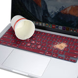 Darrahopens Electronics > Computer Accessories Keyboard Cover Skin For MacBook Air Pro 13 13.6 14 15.3 16 A2442 A2779 A2485 A2780 A2681 A2941 M1 M2 2021 to 2023 Wine Red