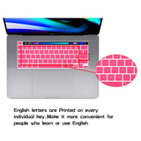 Darrahopens Electronics > Computer Accessories Keyboard Cover Skin For MacBook Pro 13 Pro 16 A2338 A2289 A2251 A2141 M1 M2 2020 to 2023 Hot Pink