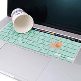 Darrahopens Electronics > Computer Accessories Keyboard Cover Skin For MacBook Pro 13 Pro 16 A2338 A2289 A2251 A2141 M1 M2 2020 to 2023 Mint Green