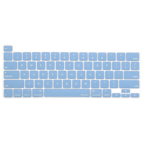 Darrahopens Electronics > Computer Accessories Keyboard Cover Skin For MacBook Pro 13 Pro 16 A2338 A2289 A2251 A2141 M1 M2 2020 to 2023 Sky Blue