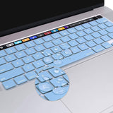 Darrahopens Electronics > Computer Accessories Keyboard Cover Skin For MacBook Pro 13 Pro 16 A2338 A2289 A2251 A2141 M1 M2 2020 to 2023 Sky Blue