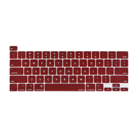 Darrahopens Electronics > Computer Accessories Keyboard Cover Skin For MacBook Pro 13 Pro 16 A2338 A2289 A2251 A2141 M1 M2 2020 to 2023 Wine Red