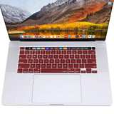 Darrahopens Electronics > Computer Accessories Keyboard Cover Skin For MacBook Pro 13 Pro 16 A2338 A2289 A2251 A2141 M1 M2 2020 to 2023 Wine Red