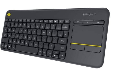 Darrahopens Electronics > Computer Accessories LOGITECH K400 Plus Wireless Keyboard with Touchpad & Entertainment Media Keys Tiny USB Unifying receiver for HTPC connected TVs KBLT-K830BT