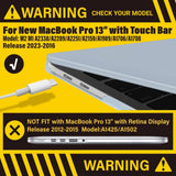 Darrahopens Electronics > Computer Accessories MacBook Pro 13 Inch Case 2016-2023 M1 M2 A2338 A2289 A2251 A2159 Hard Shell Case Keyboard Cover