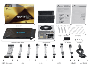 Darrahopens Electronics > Computer Accessories Seasonic FOCUS GX-750 White 750W ATX 3.0 Gold Modular PSU
