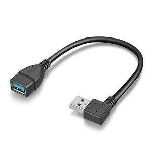Darrahopens Electronics > Computer Accessories USB 3.0 Angle Male to Female Extension Cable Convertor Adapter Extender Cord Right Angle