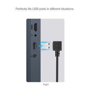 Darrahopens Electronics > Computer Accessories USB 3.0 Angle Male to Female Extension Cable Convertor Adapter Extender Cord Right Angle