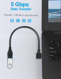 Darrahopens Electronics > Computer Accessories USB 3.0 Angle Male to Female Extension Cable Convertor Adapter Extender Cord Right Angle