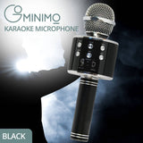 Darrahopens Electronics GOMINIMO 4 in 1 Wireless Bluetooth Karaoke Microphone with Record Function (Black)