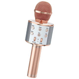 Darrahopens Electronics GOMINIMO 4 in 1 Wireless Bluetooth Karaoke Microphone with Record Rose Gold