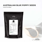 Darrahopens Food & Beverage 100g Poppy Seeds Pouch Blue Unwashed 100% Australian Food Baking Cooking Mineral