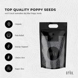 Darrahopens Food & Beverage 10Kg Poppy Seeds Pouch Blue Unwashed 100% Australian Food Baking Cooking Mineral