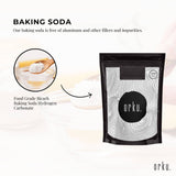 Darrahopens Food & Beverage 400g Sodium Bicarbonate - Food Grade Bicarb Baking Soda Hydrogen Carbonate