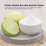 Darrahopens Food & Beverage 5Kg Sodium Bicarbonate - Food Grade Bicarb Baking Soda Hydrogen Carbonate Powder