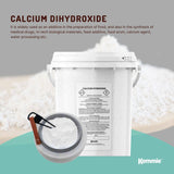 Darrahopens Food & Beverage 600g Food Grade Calcium Hydroxide Powder Tub FCC Hydrated Slaked Pickling Lime