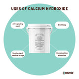 Darrahopens Food & Beverage 600g Food Grade Calcium Hydroxide Powder Tub FCC Hydrated Slaked Pickling Lime