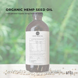 Darrahopens Food & Beverage > Condiments & Sauces 1L Organic Hemp Seed Oil - Cold Pressed Food Grade Healthy Oils Foods