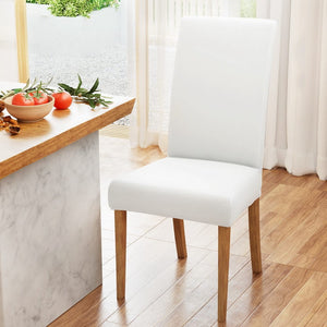 Darrahopens Furniture > Bar Stools & Chairs Artiss Dining Chair Covers 4x Slipcovers Spandex Stretch Banquet Wedding White