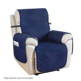 Darrahopens Furniture > Bar Stools & Chairs Artiss Recliner Chair Cover 100% Water Resistant Navy