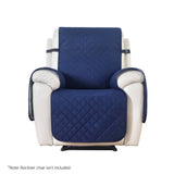 Darrahopens Furniture > Bar Stools & Chairs Artiss Recliner Chair Cover 100% Water Resistant Navy