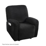 Darrahopens Furniture > Bar Stools & Chairs Artiss Recliner Chair Covers 1 Seater Velvet Black