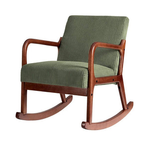 Darrahopens Furniture > Bar Stools & Chairs Artiss Rocking Armchair Nursery Chair Corduroy Green