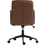 Darrahopens Furniture > Bar Stools & Chairs Faux Leather Office Chair -Brown