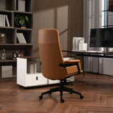 Darrahopens Furniture > Bar Stools & Chairs High Back Office Chair -Light Brown