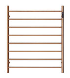 Darrahopens Furniture > Bathroom 2023 Brushed Rose Gold Copper stainless steel Heated Towel Rail rack Round AU 1000*850mm Timer