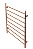 Darrahopens Furniture > Bathroom 2023 Brushed Rose Gold Copper stainless steel Heated Towel Rail rack Round AU 1000*850mm Timer