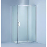 Darrahopens Furniture > Bathroom 40mm Adjustable Contemporary Corner Sliding Chrome Shower Screen 86 x 92cm