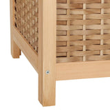 Darrahopens Furniture > Bathroom Artiss Laundry Hamper Bathroom Storage Cabinet Wooden Organiser Bag Clothes