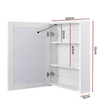 Darrahopens Furniture > Bathroom Bathroom Mirror Wall Cabinet LED Light Medicine Makeup Storage Shelves Organiser