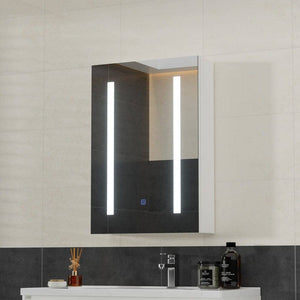 Darrahopens Furniture > Bathroom Bathroom Mirror Wall Cabinet LED Light Medicine Makeup Storage Shelves Organiser