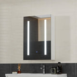 Darrahopens Furniture > Bathroom Bathroom Mirror Wall Cabinet LED Light Medicine Makeup Storage Shelves Organiser