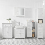 Darrahopens Furniture > Bathroom Bathroom Storage Cabinet 3 Shelves 1 Door