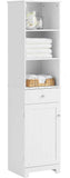 Darrahopens Furniture > Bathroom Tall Bathroom Storage Cabinet 3 Shelves, White