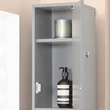 Darrahopens Furniture > Bathroom Tall Bathroom Storage Cupboard Shelves, Grey