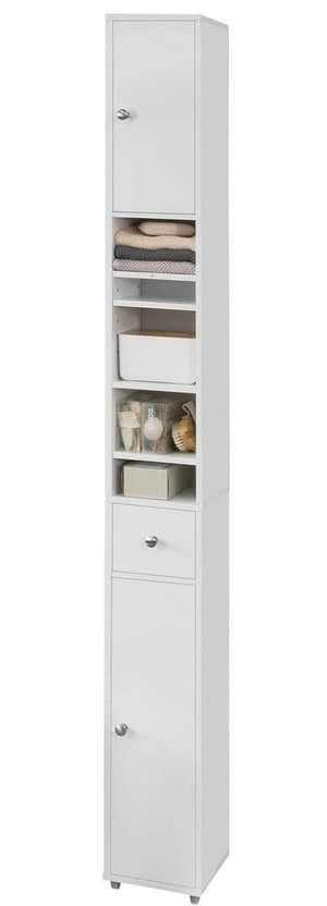 Darrahopens Furniture > Bathroom White Tall Bathroom Cabinet High Storage