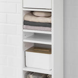 Darrahopens Furniture > Bathroom White Tall Bathroom Cabinet High Storage