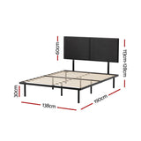 Darrahopens Furniture > Bedroom Artiss Bed Frame Double Size Metal Frame NOR