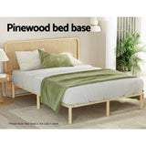 Darrahopens Furniture > Bedroom Artiss Bed Frame Double Size Wooden Base Mattress Platform Timber Pine AMBA