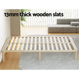 Darrahopens Furniture > Bedroom Artiss Bed Frame Double Size Wooden Base Mattress Platform Timber Pine AMBA