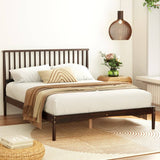 Darrahopens Furniture > Bedroom Artiss Bed Frame Double Size Wooden Base Mattress Platform Timber Walnut VISE