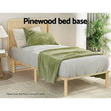 Darrahopens Furniture > Bedroom Artiss Bed Frame King Single Size Wooden Base Mattress Platform Timber Pine AMBA